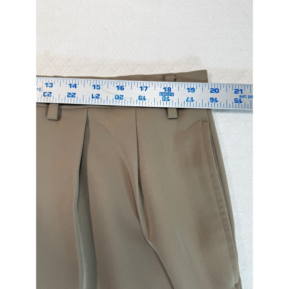 Lauren Ralph Lauren Mens Pleated Dress Pants 40x31 Taupe Tan Cuffed Trousers - Picture 4 of 7